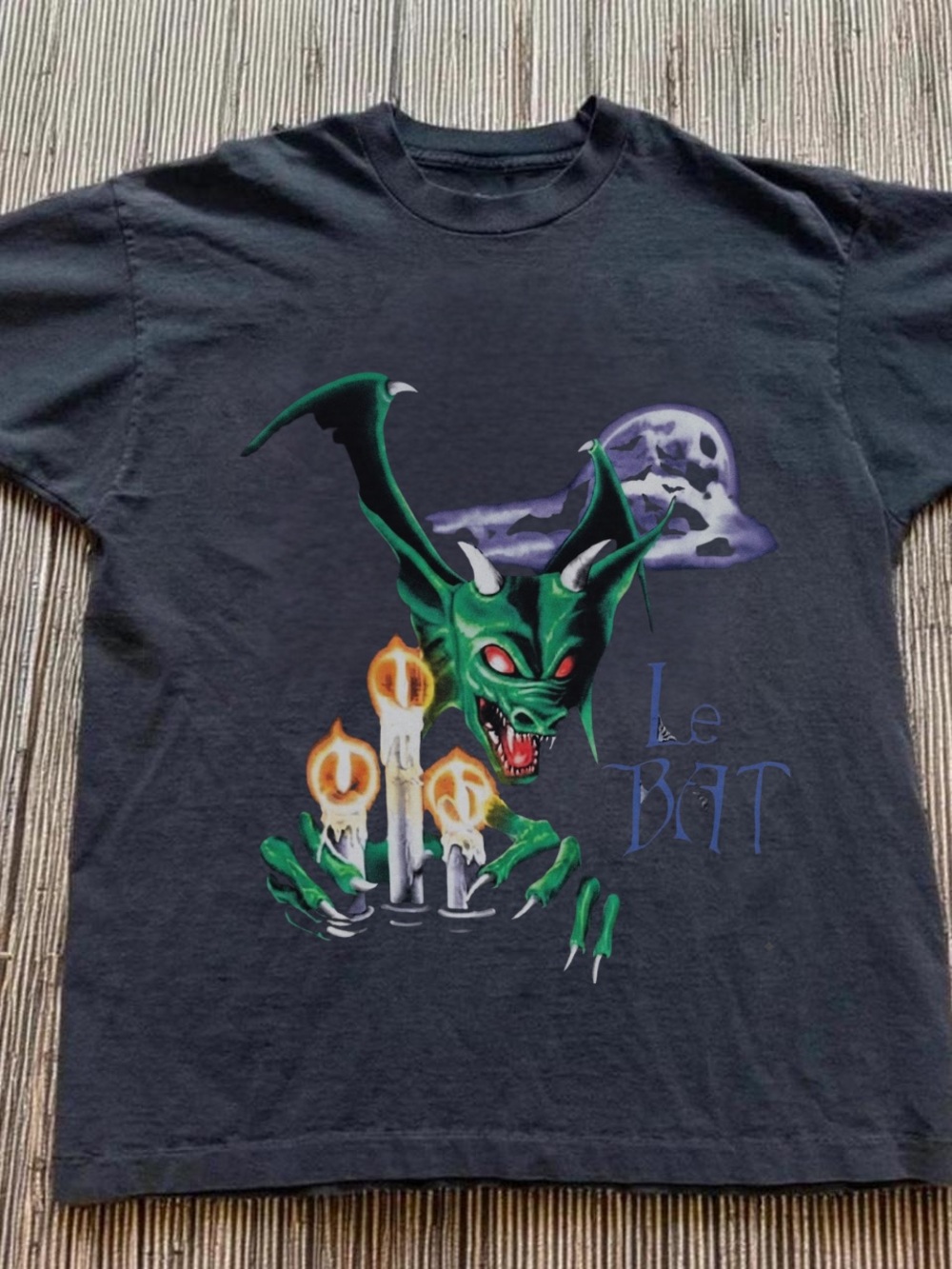 Gildan Black Le Bat Graphic Tee